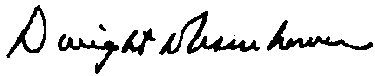 Eisenhowers signature